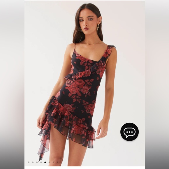 Peppermayo - Love You Mesh Minidress (Midnight Rosa) - Picture 5 of 5